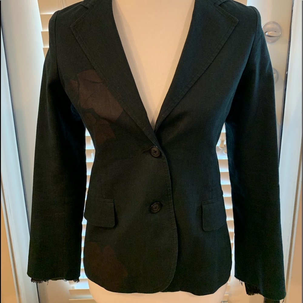 AUTH Libertine Leaf Print Blazer